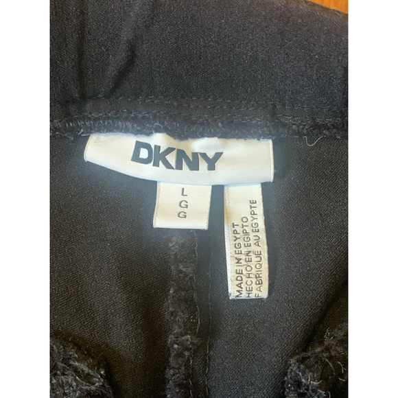 DKNY Pull on Pants Large Black Stretchy - Picture 2 of 6